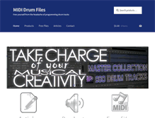 Tablet Screenshot of mididrumfiles.com